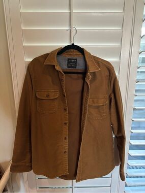 J. Crew Men's Chestnut Brown Lightweight Workshirt Jacket